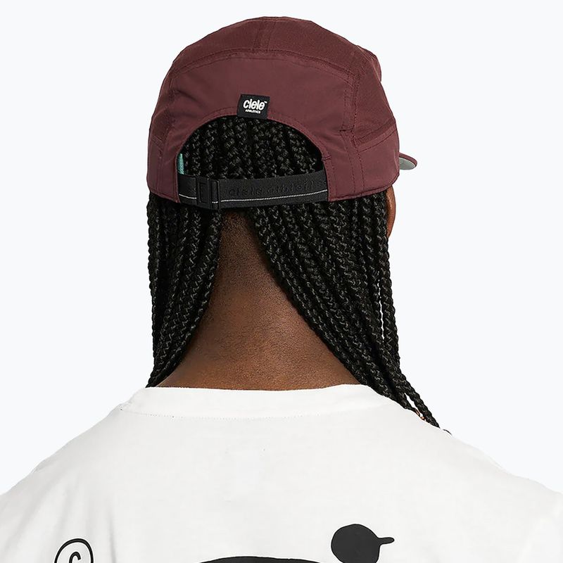 Шапка с козирка Ciele Athletics GOCap Comp Bars dark wine red 6