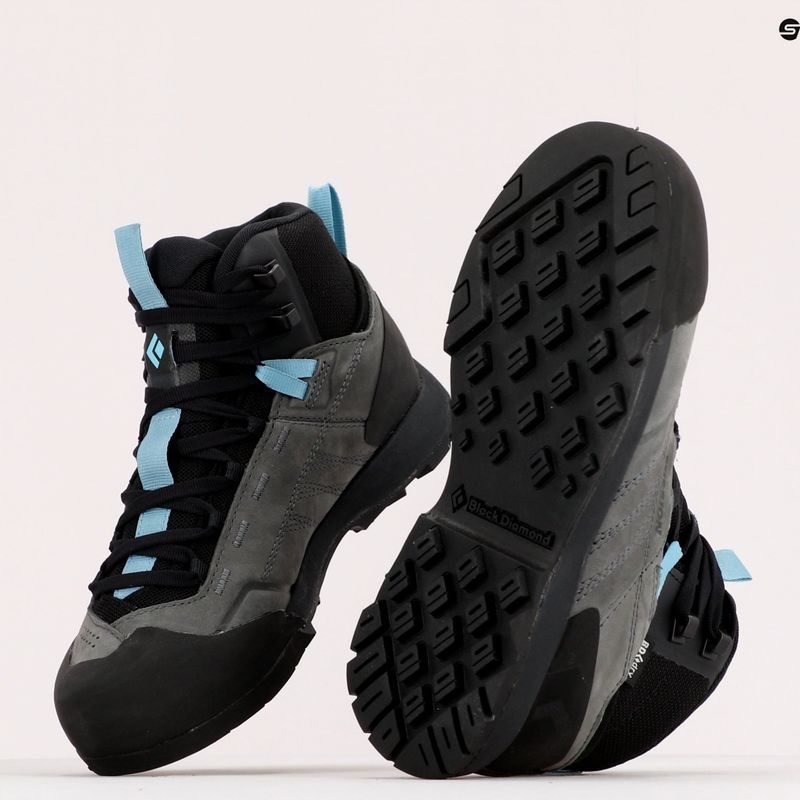 Дамски ботуши Black Diamond Mission LT Mid WP Approach steel grey/costal blue 9