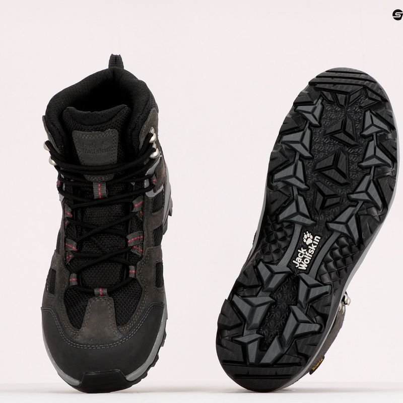 Дамски ботуши за трекинг Jack Wolfskin Vojo 3 Texapore Mid grey 4042471_6157 9