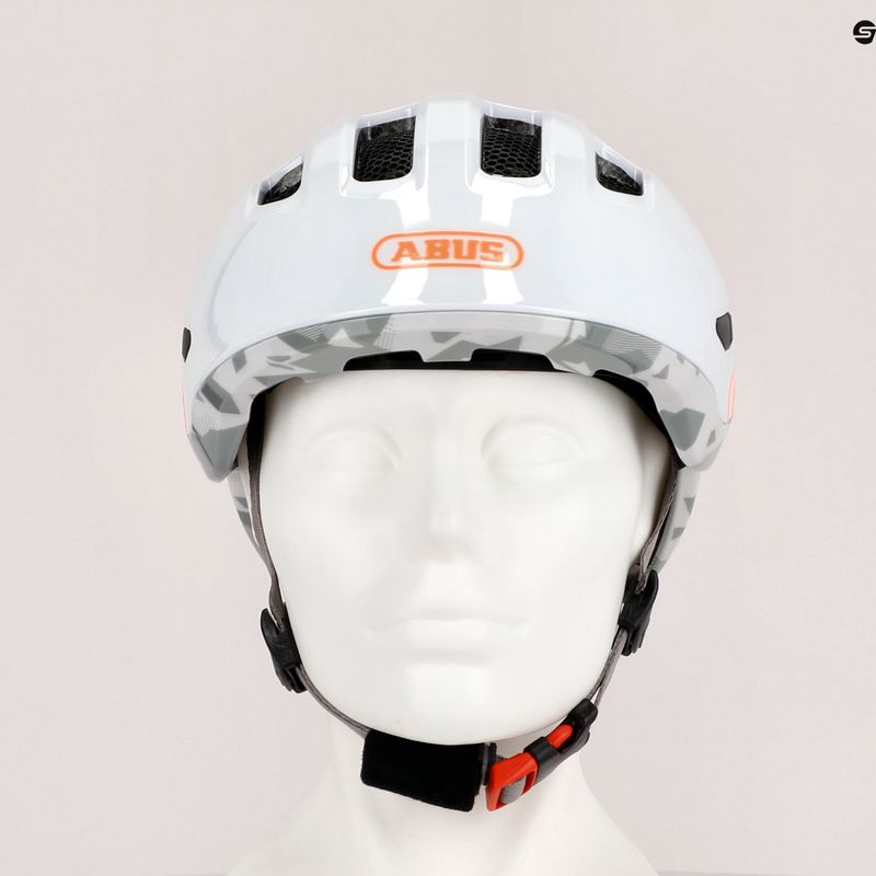 Детска велосипедна каска ABUS Smiley 3.0 ACE LED бяла 67715 9