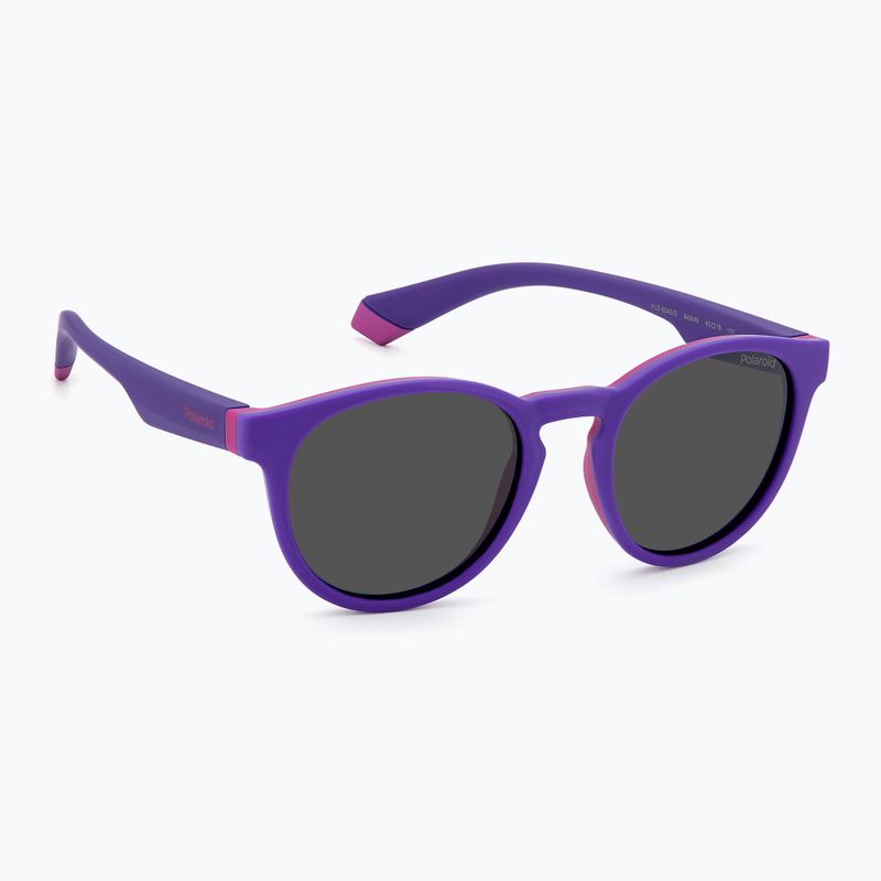 Детски поляризирани слънчеви очила Polaroid PLD 8048/S lilac violet/grey