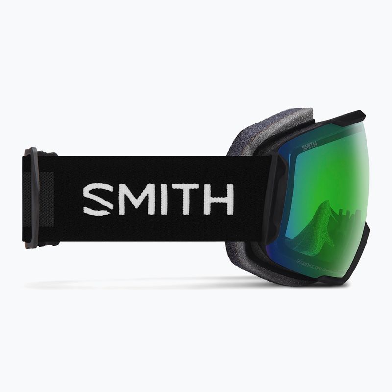 Скиорскa маска Smith Sequence OTG S2 black/chromapop everyday green mirror 4