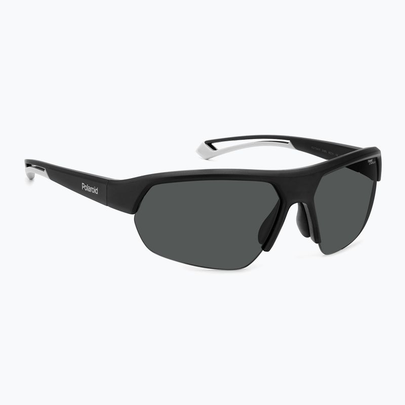 Polaroid PLD 7048/S матово черно/сиво поляризирани слънчеви очила с висок контраст