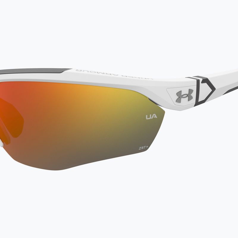 Мъжки слънчеви очила Under Armour Yard Pro матово бяло/оранжево с многослойна олеофобна защита 7