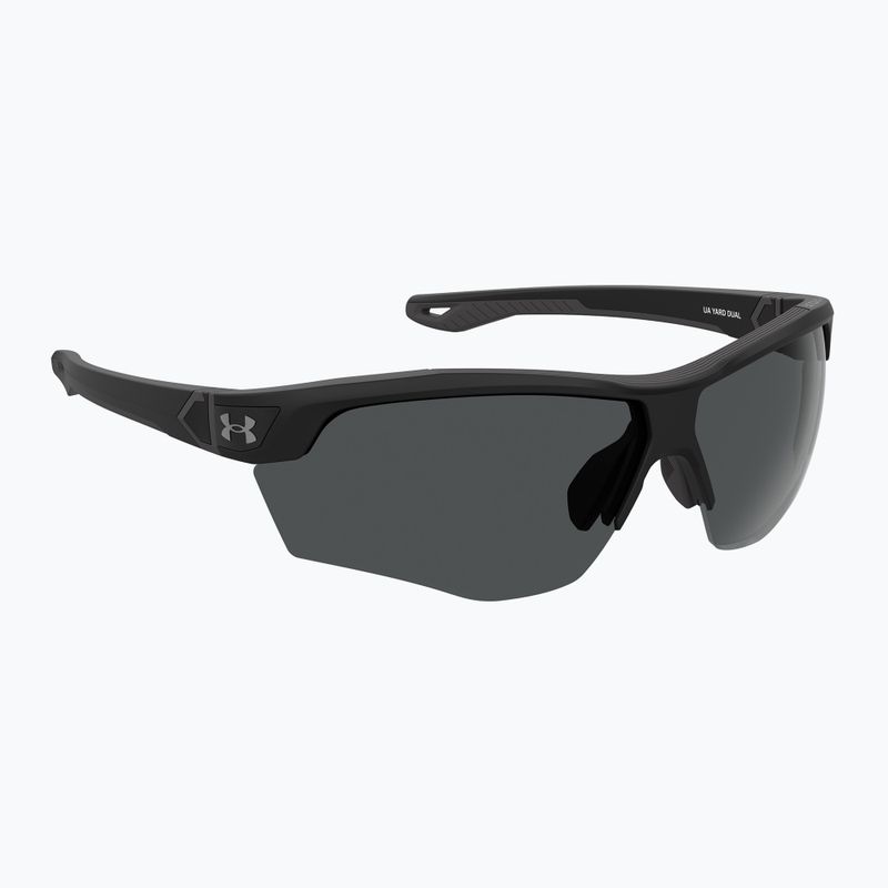 Слънчеви очила Under Armour Yard Dual S3 матово черно/сиво с олеофобно покритие