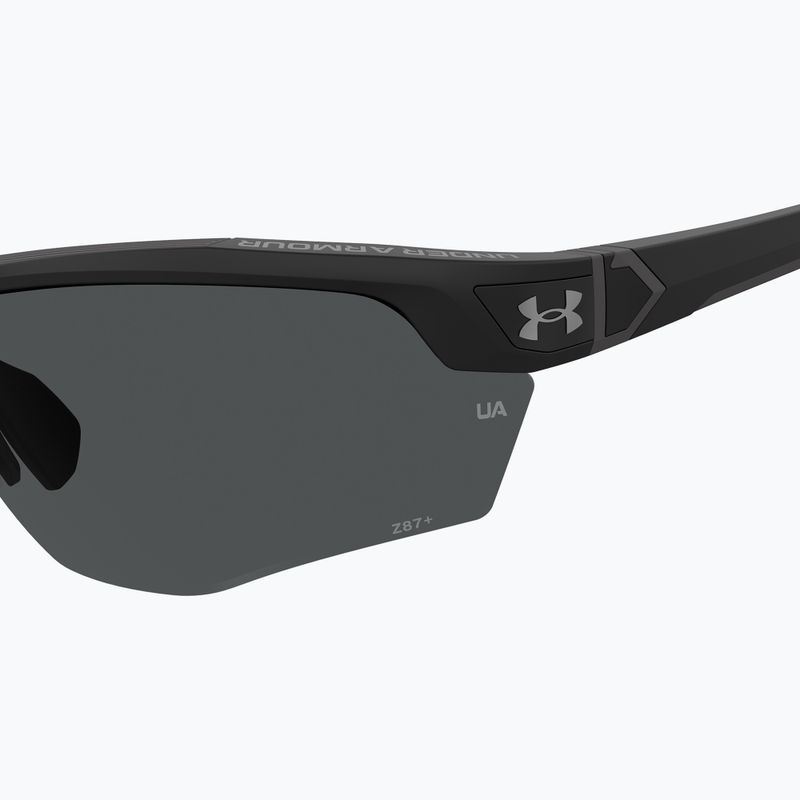 Слънчеви очила Under Armour Yard Dual S3 матово черно/сиво с олеофобно покритие 7