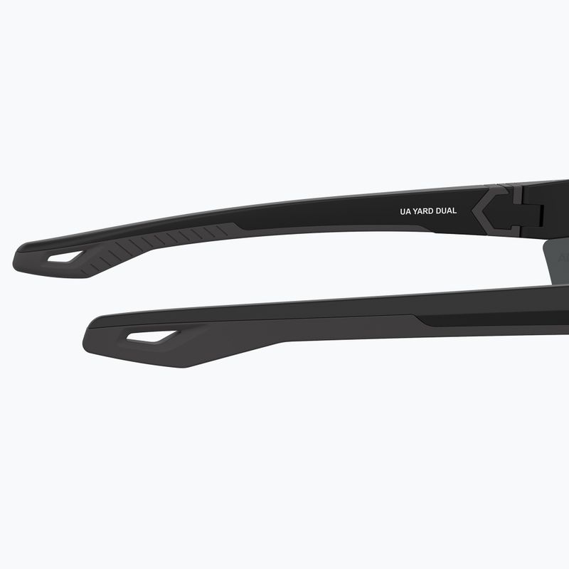 Слънчеви очила Under Armour Yard Dual S3 матово черно/сиво с олеофобно покритие 8
