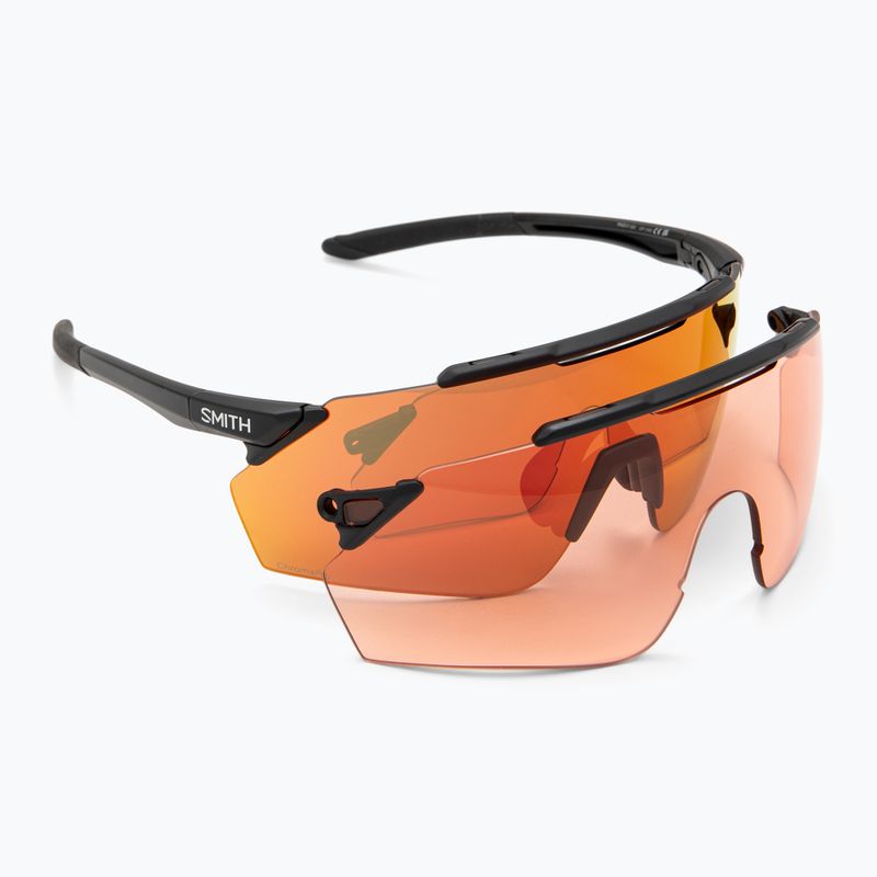 Слънчеви очила Smith Ruckus matte black/chromapop red mirror