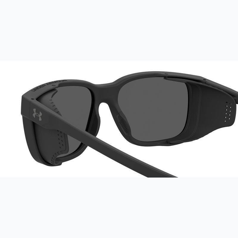 Мъжки поляризирани слънчеви очила Under Armour Glacial matte black/grey blue mirror silver o 6