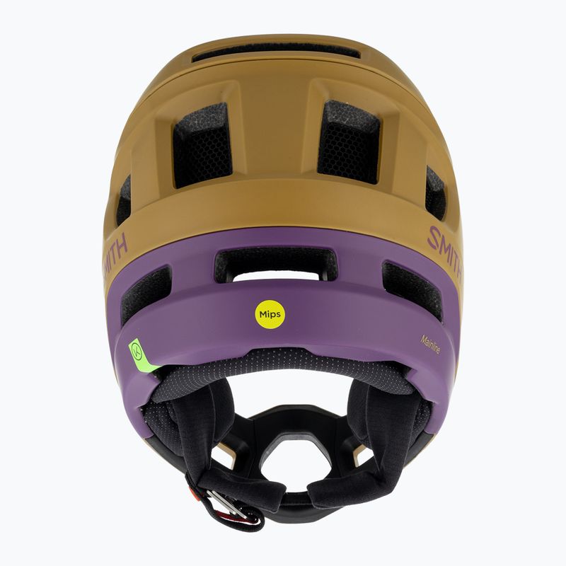 Велосипедна каска Smith Mainline MIPS matte coyote/indigo 3