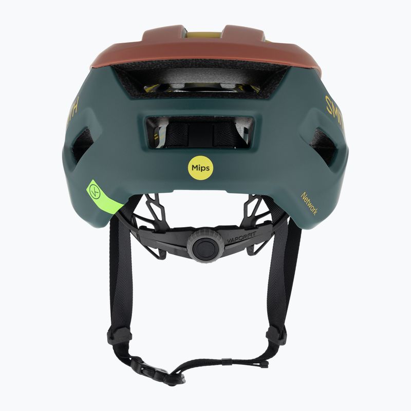 Велосипедна каска Smith Network MIPS matte sedona/pacific brimstone 3