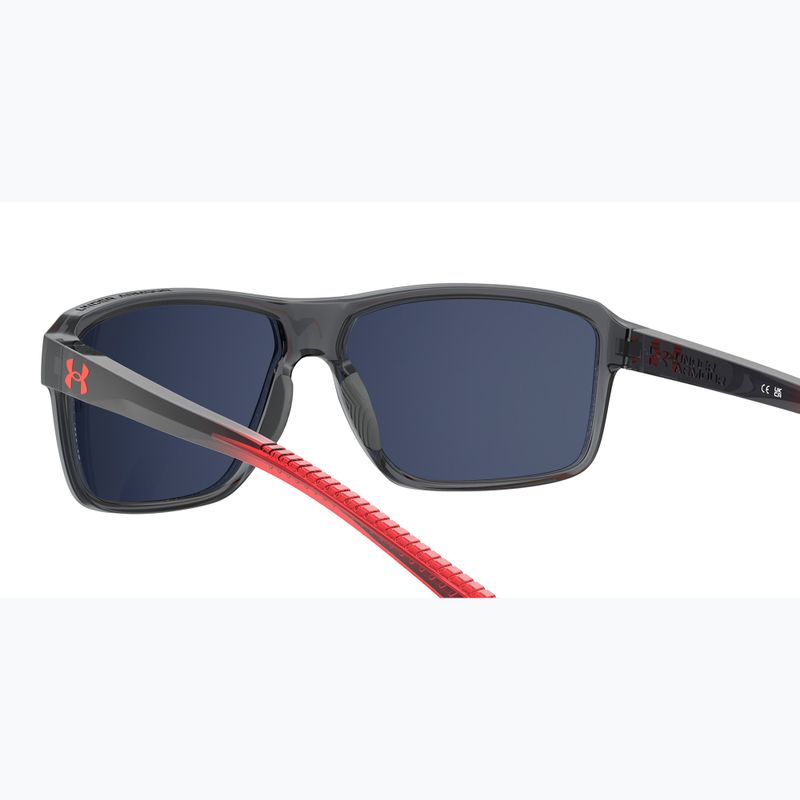 Слънчеви очила Under Armour Kickoff S3 grey red/grey infrared за мъже 6