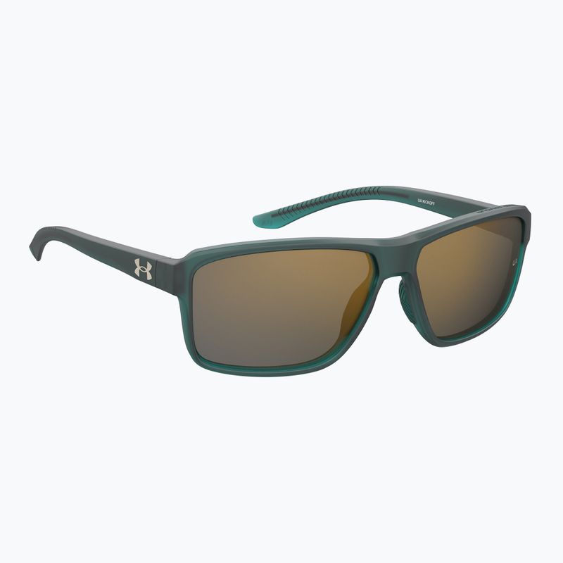 Слънчеви очила Under Armour Kickoff S3 crystal teal/copper mirror за мъже
