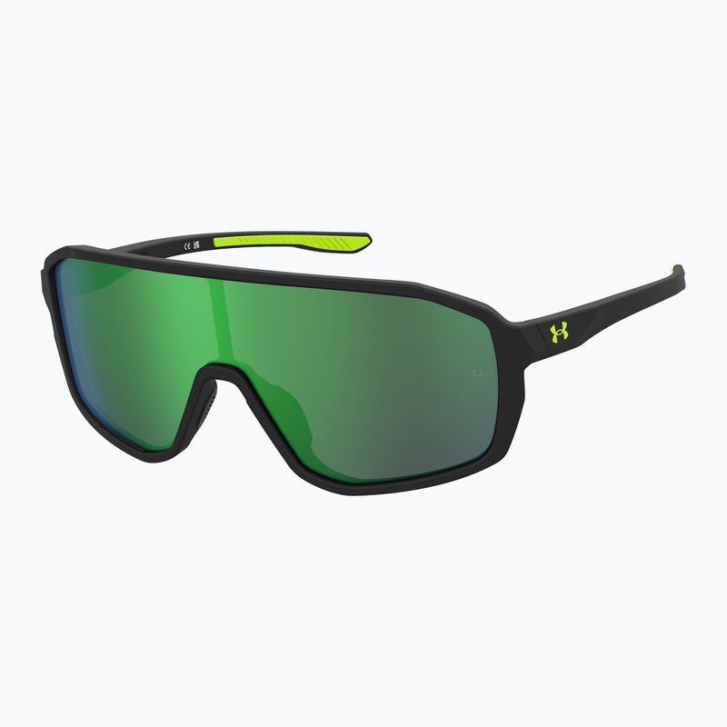 Детски слънчеви очила Under Armour Gameday Jr S3, черно-жълто-зелени, многопластови 2