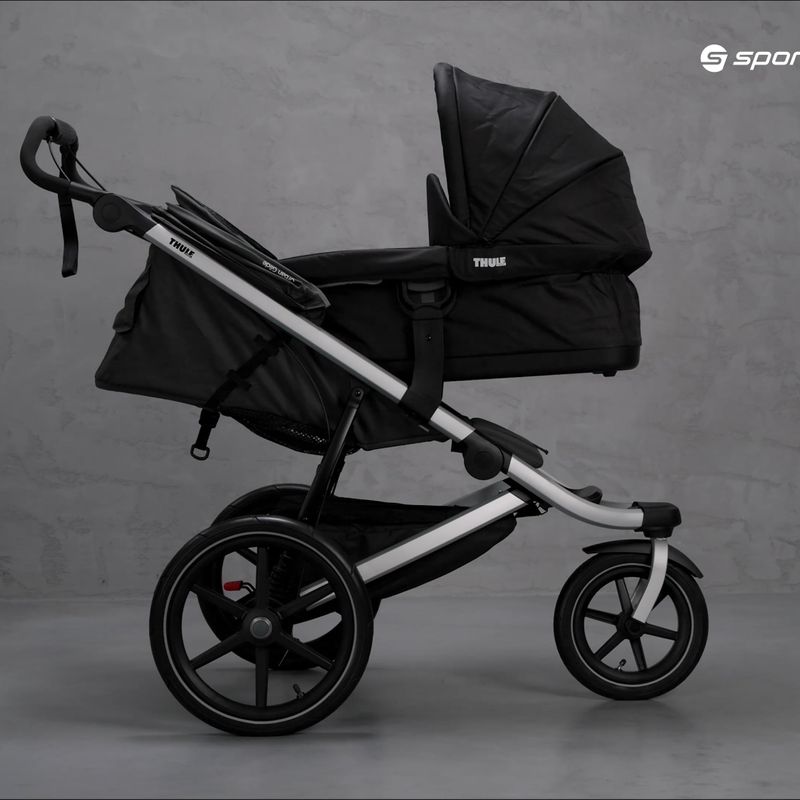 Thule Urban Glide2 детска количка за джогинг с кошче за новородено черна 10101964 12