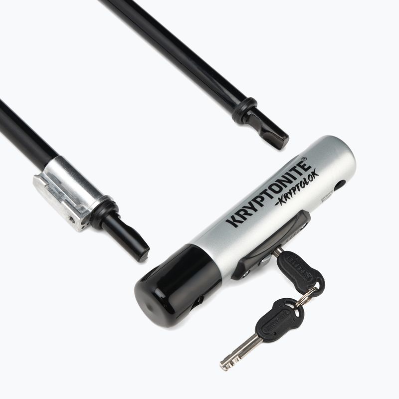 Ключалка за велосипед Kryptonite Kryptolok Standard U-Lock + кабел Kryptoflex черна/сива 3
