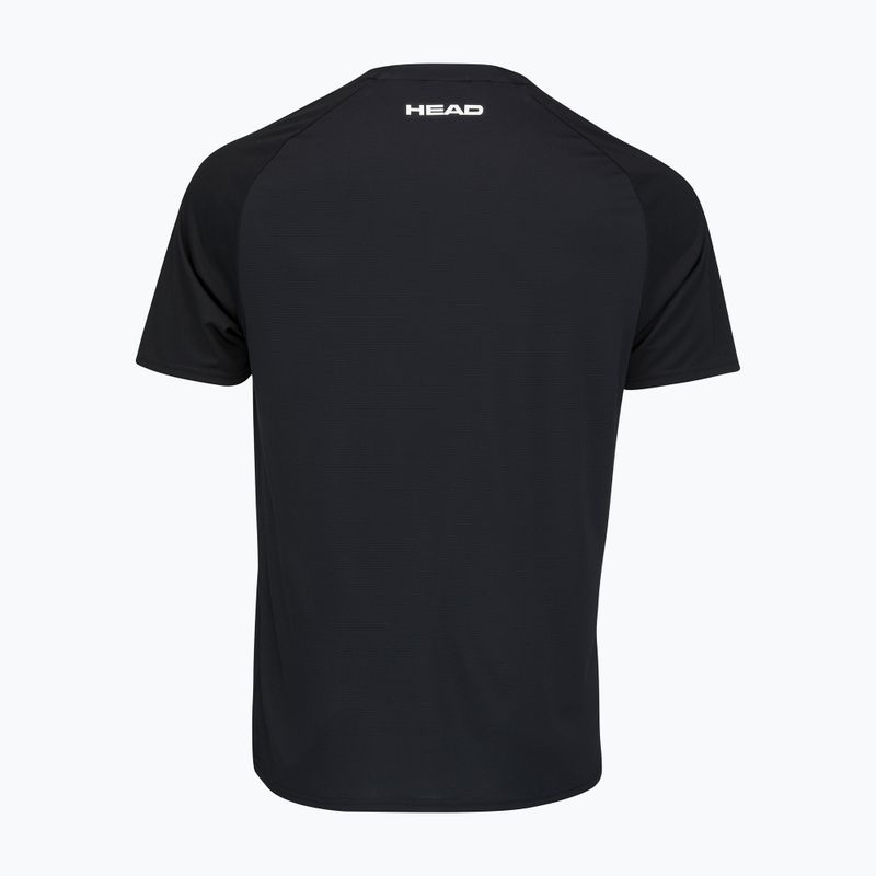 Мъжка тениска HEAD Topspin black/orange 811422 2