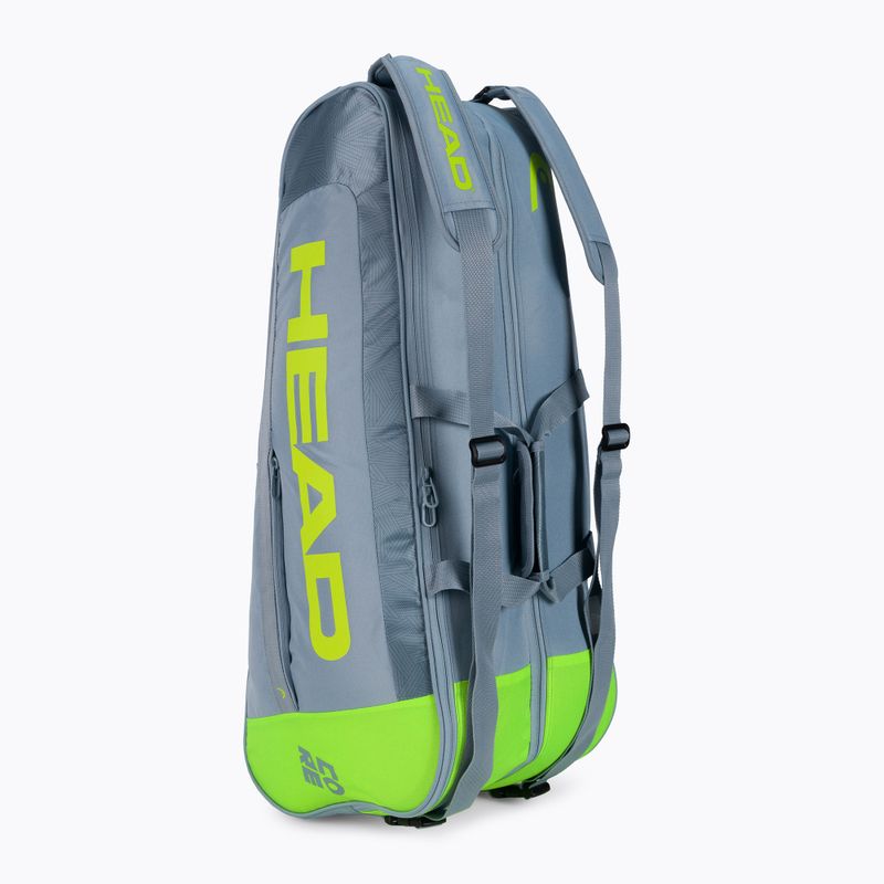HEAD Core 6R Combi тенис чанта сива 283401