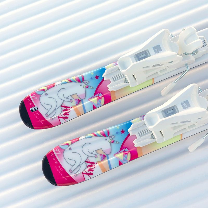 Детски пистови ски HEAD Unicorn Easy JRS + автомати Jrs 4.5 GW CA white/pink 13