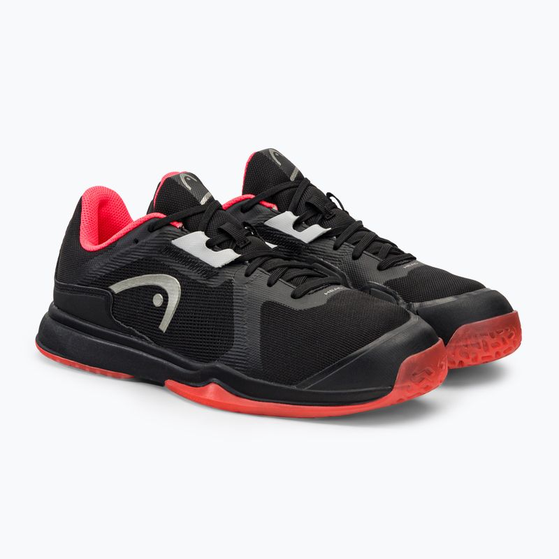 Обувки за скуош HEAD Sprint Team 3.5 Indoor black/coral 4