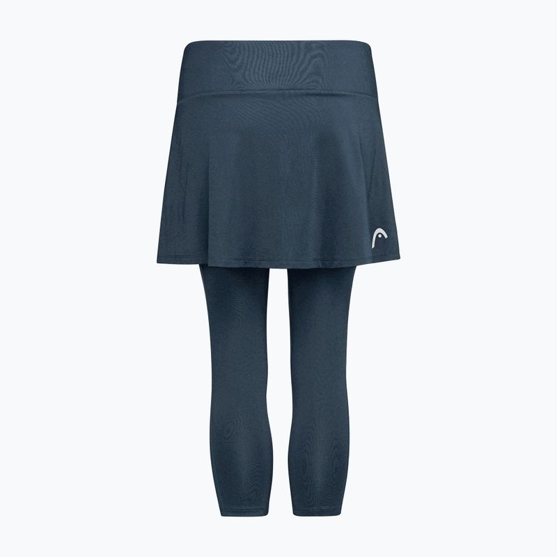 Дамска пола за тенис HEAD Club 3/4 Tights Skort navy 2