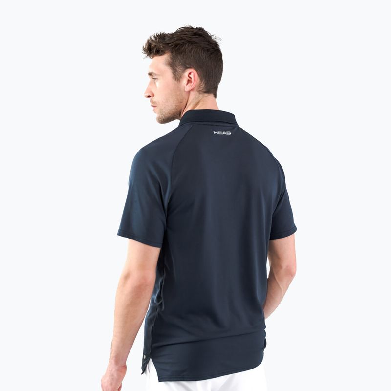 Мъжка тениска HEAD Performance Polo, тъмносиня 811403NV 2