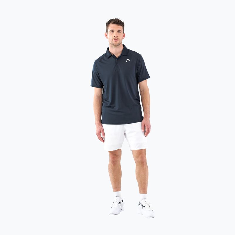 Мъжка тениска HEAD Performance Polo, тъмносиня 811403NV 5