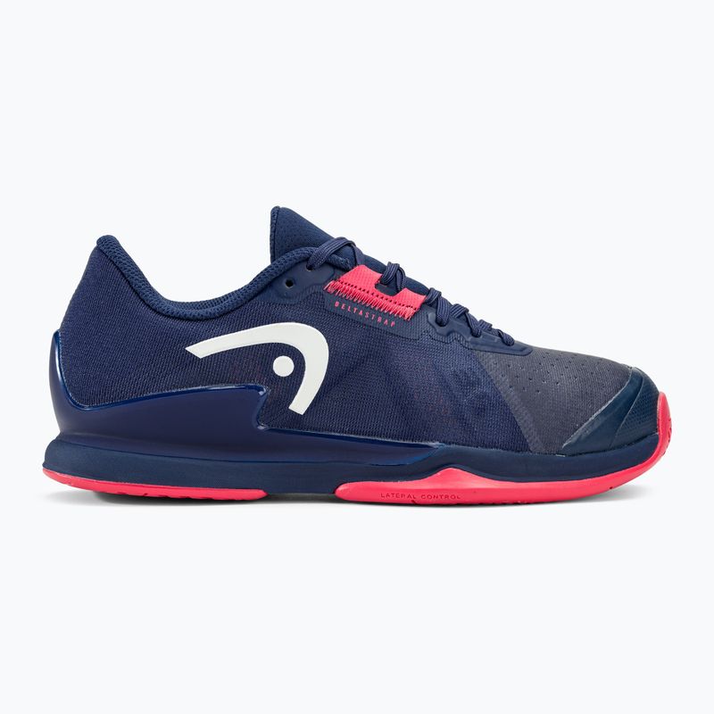 Дамски обувки за тенис HEAD Sprint Pro 3.5 Clay dark blue/azalea 2