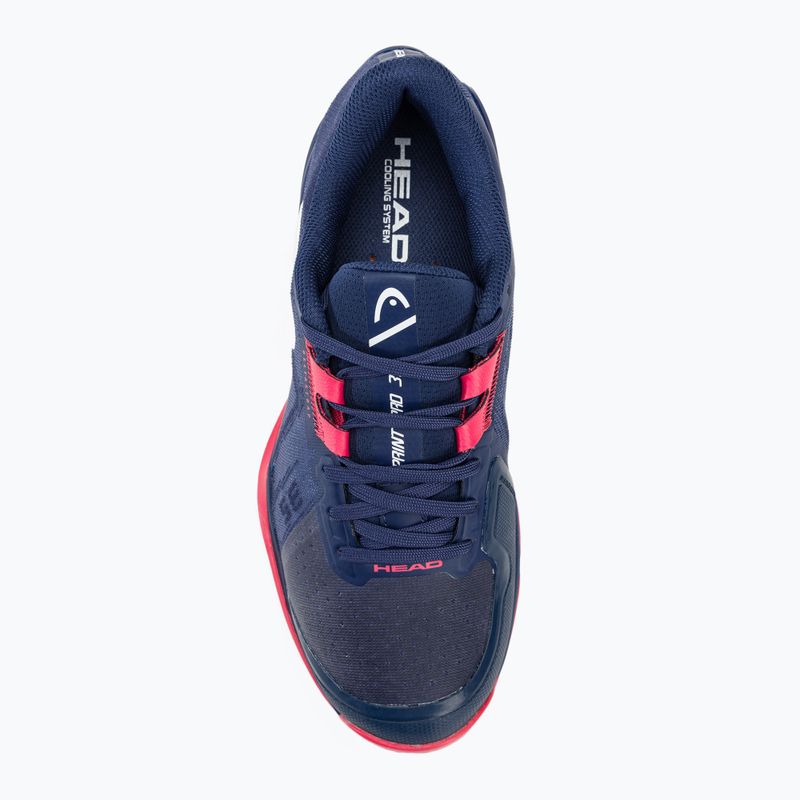 Дамски обувки за тенис HEAD Sprint Pro 3.5 Clay dark blue/azalea 5