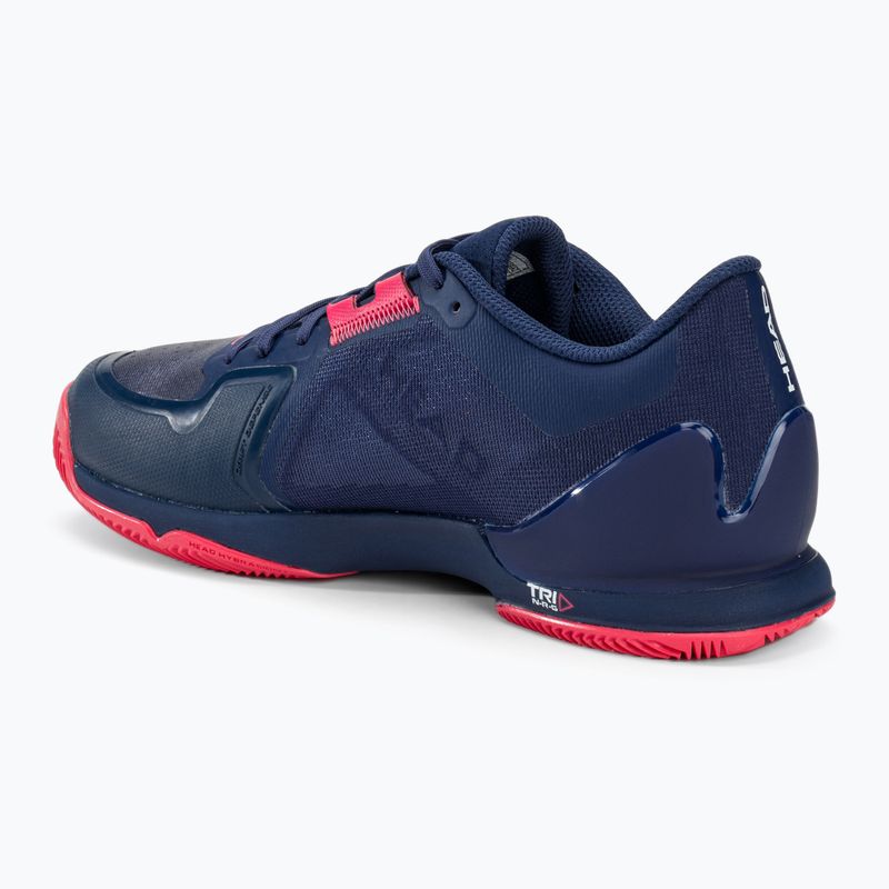 Дамски обувки за тенис HEAD Sprint Pro 3.5 Clay dark blue/azalea 3