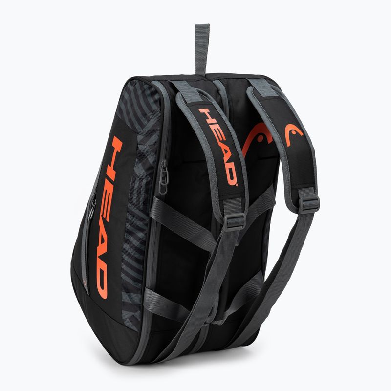 Чанта HEAD Base Padel M черно-оранжева 261343 4