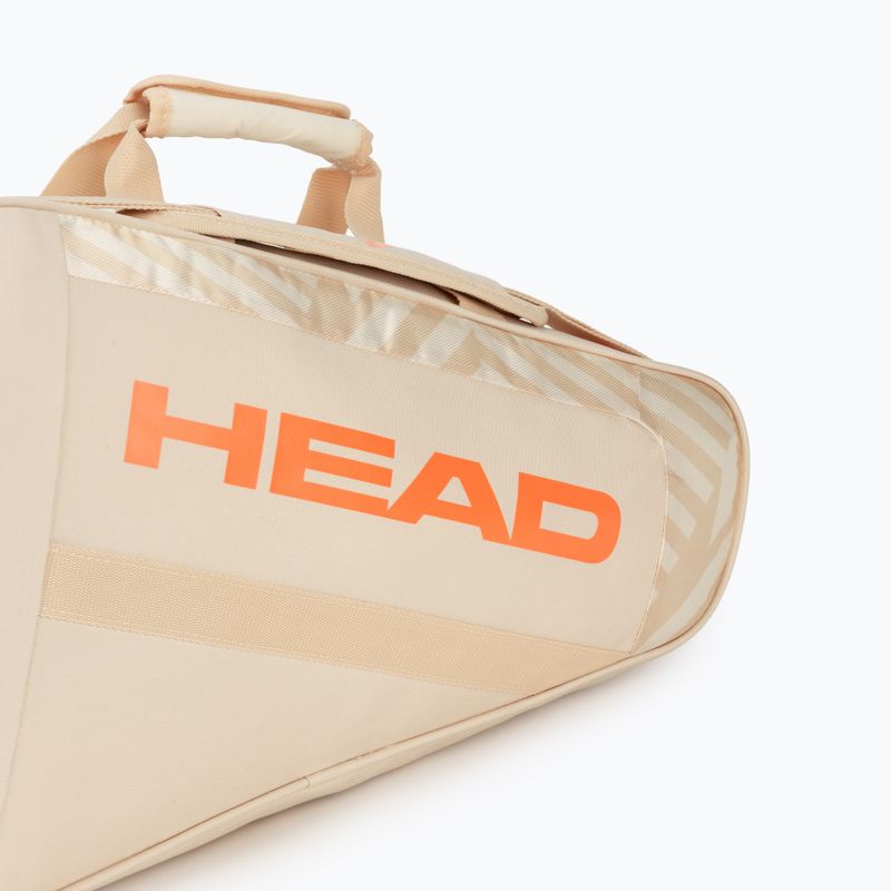 Чанта за падел HEAD Base Padel Bag M Chamomle/Corduroy White 7