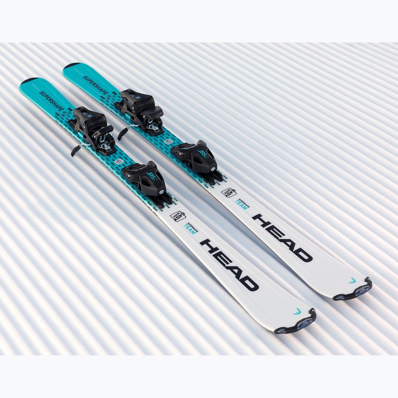 Детски пистови ски HEAD Supershape Team Easy JRS + автомати Jrs 4.5 GW CA white/blue 8