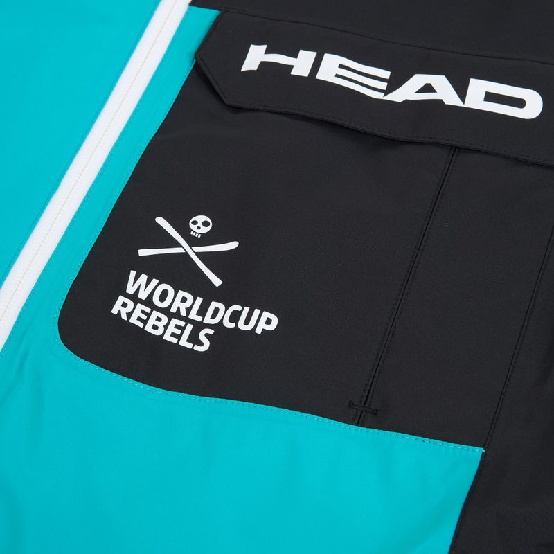 Мъжко скиорско яке HEAD Race Nova black/blue 3