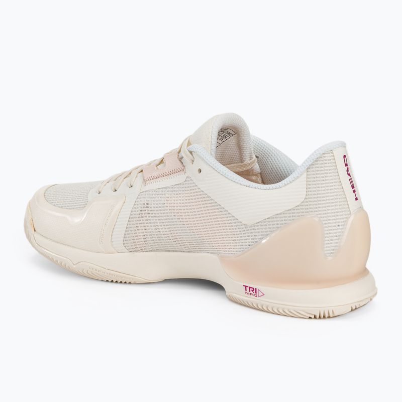 Дамски обувки за тенис HEAD Sprint Pro 3.5 Clay chalk white/purple 3