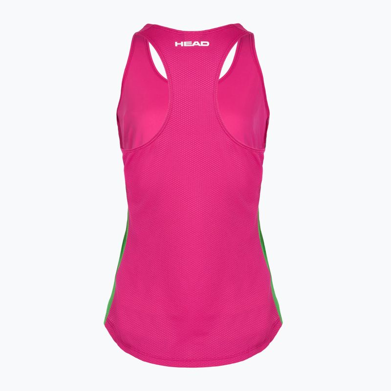 Дамски потник за тенис HEAD Spirit Tank Top vivid pink 2