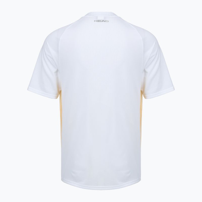 Мъжка тениска за тенис HEAD Performance print white 2