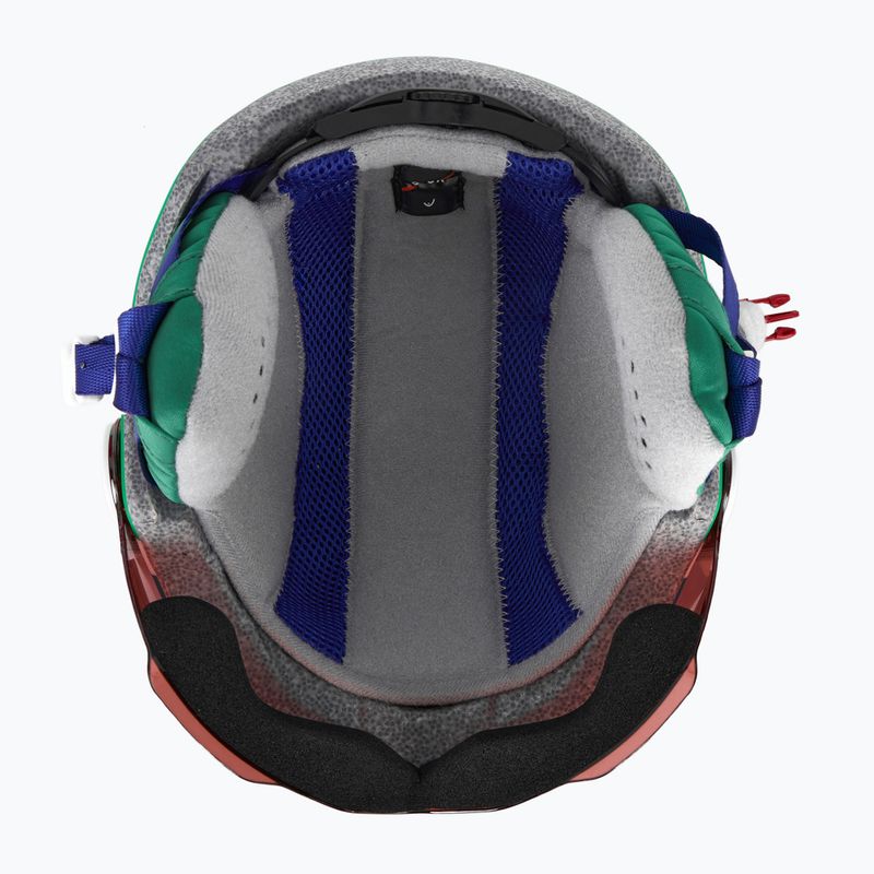 Детска ски каска HEAD Mojo Visor Jr. blue/green/silver red 5