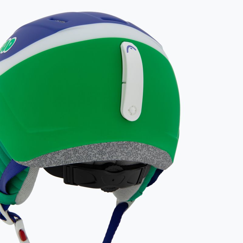 Детска ски каска HEAD Mojo Visor Jr. blue/green/silver red 8