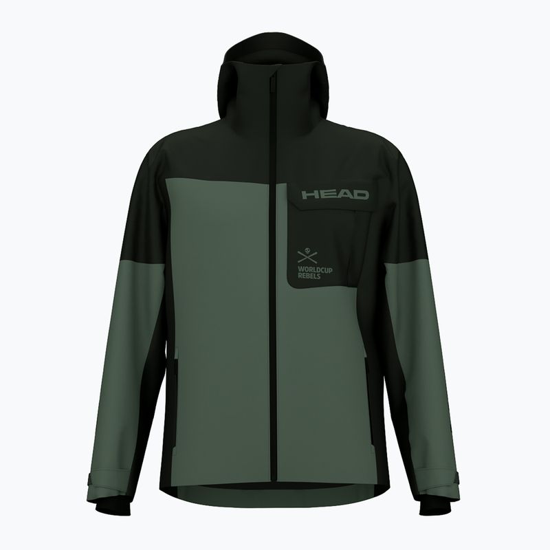Мъжко ски яке HEAD Race Nova black/dark thyme
