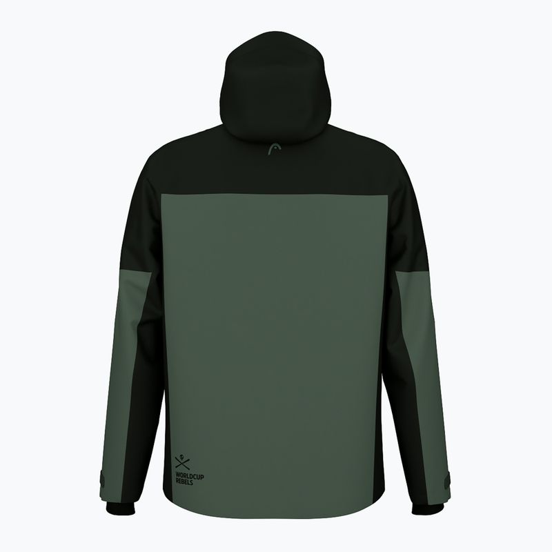 Мъжко ски яке HEAD Race Nova black/dark thyme 2