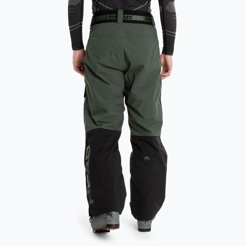Мъжки ски панталони HEAD Race Nova black/dark thyme 2