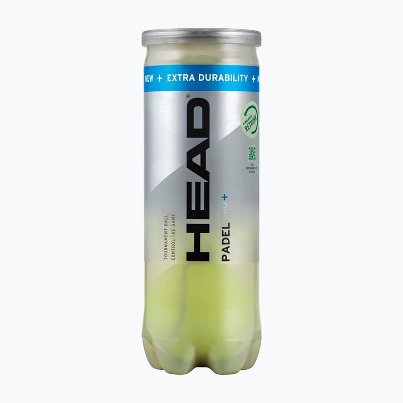 Топки за падел HEAD Padel Pro+ 3 бр. yellow 2