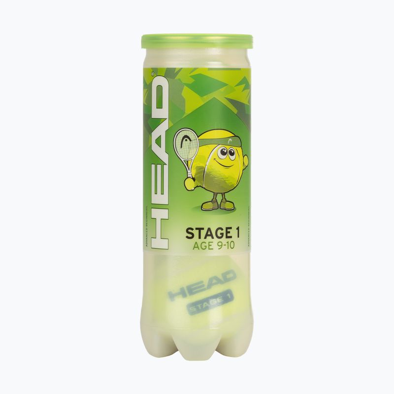 Детски топки за тенис HEAD Stage 1 3 бр. green 2
