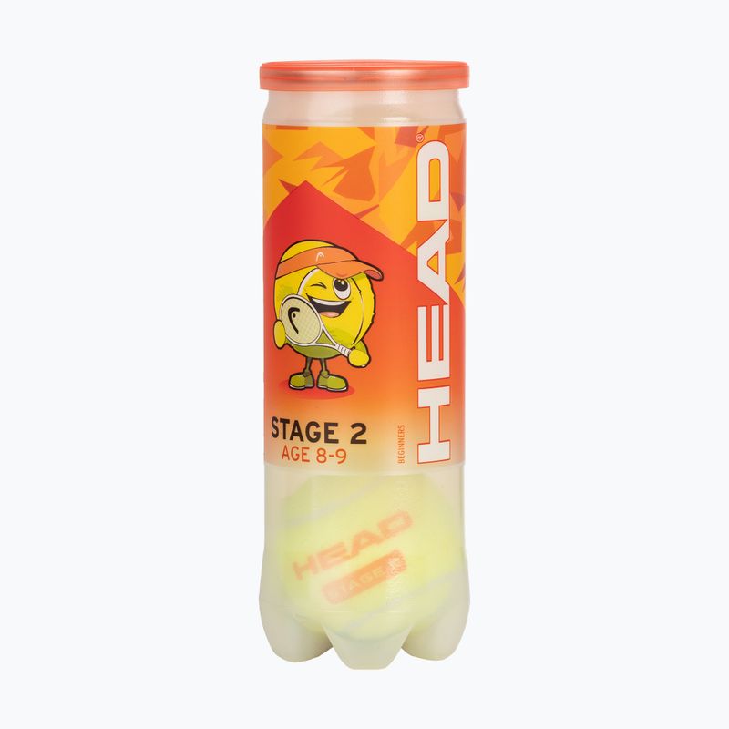 Детски топки за тенис HEAD Stage 2 3 бр. orange 2