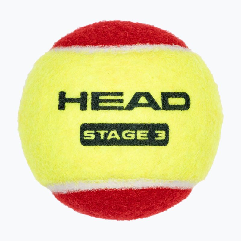 Детски топки за тенис HEAD Stage 3 3 бр. red 3