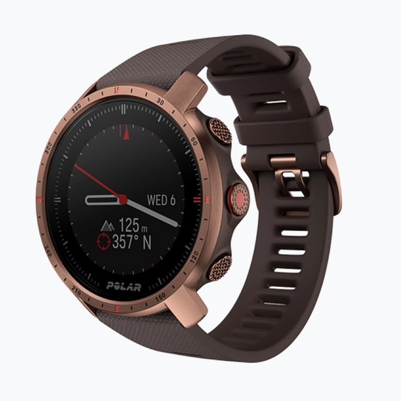Кафяв часовник Polar Grit X Pro