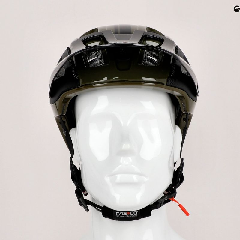 CASCO MTBE 2 каска за велосипед черна/олива матова 9