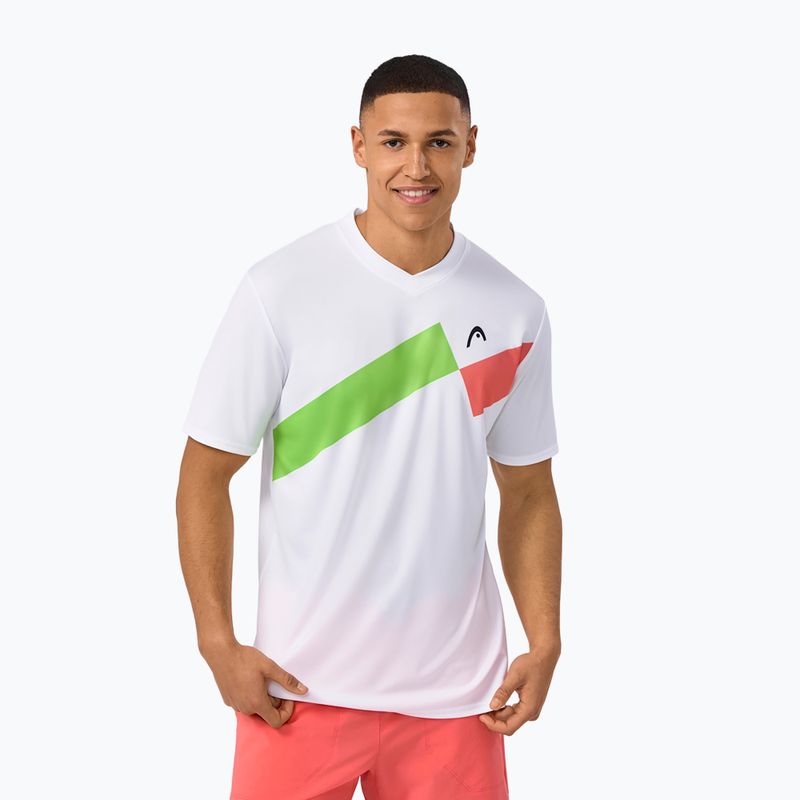 Мъжка тениска за тенис HEAD Topspin gi/print perf m