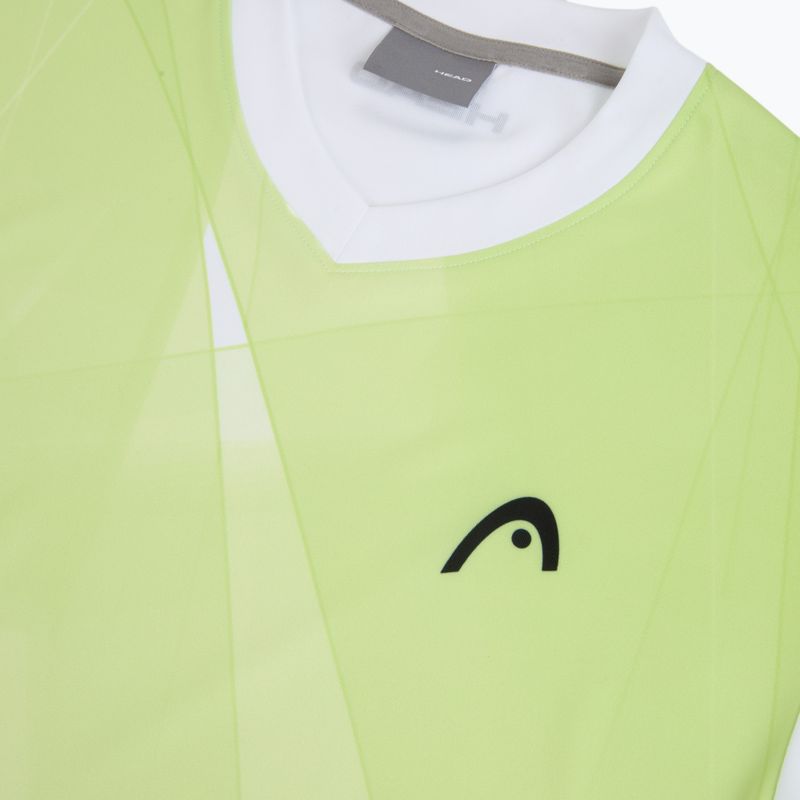 Мъжка тениска за тенис HEAD Topspin print vision m/lime 3